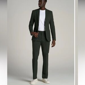 Men’s Textured Cotton Suit Large Tall | 36x36 Pants | New | $315 Retail